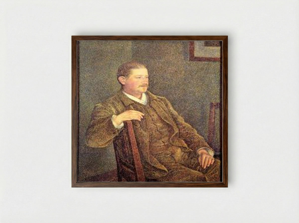 Five Minutes Late - Auguste Toulmouche - Framed Print Dark Wood