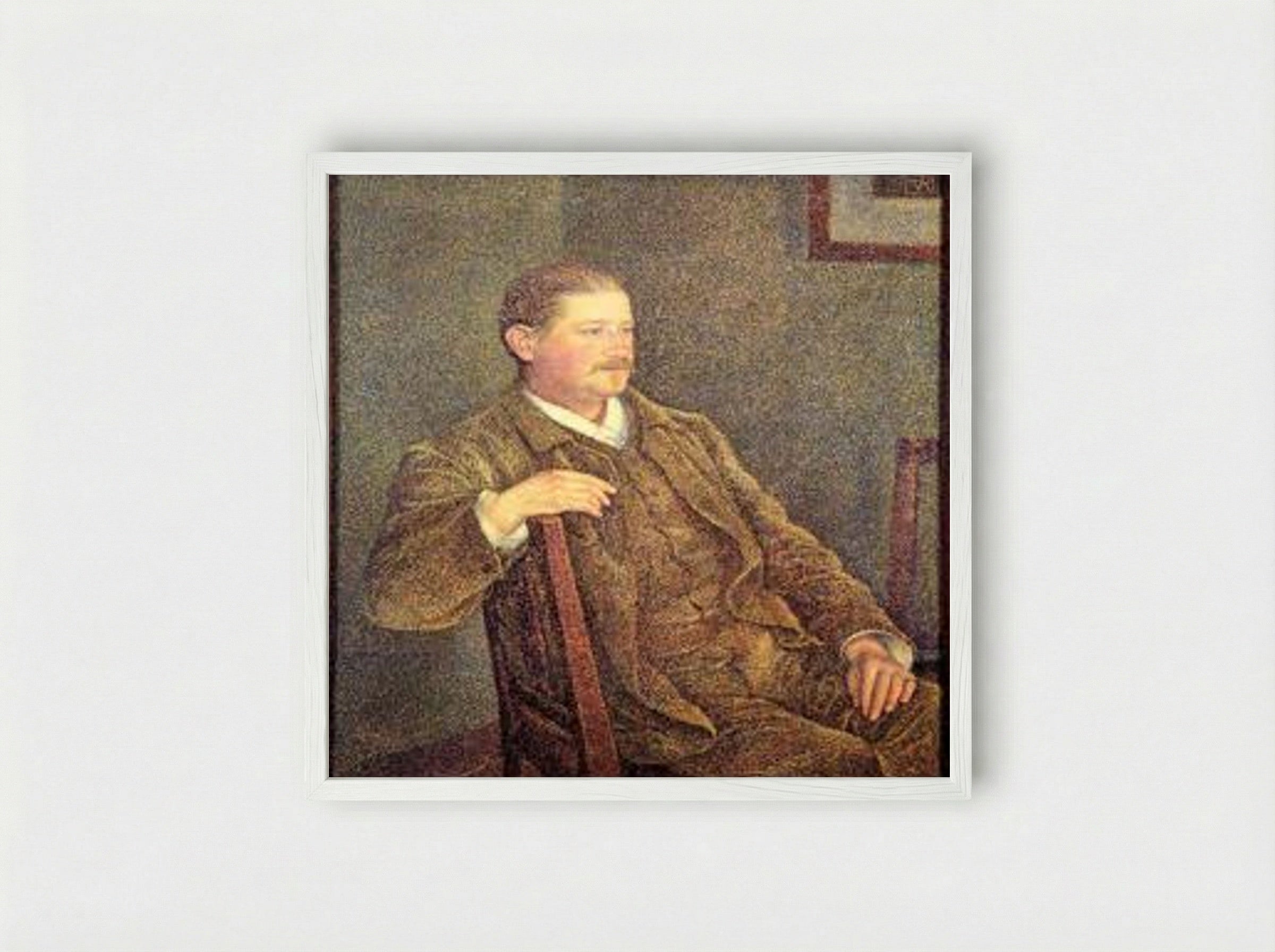 Five Minutes Late - Auguste Toulmouche - Framed Print White