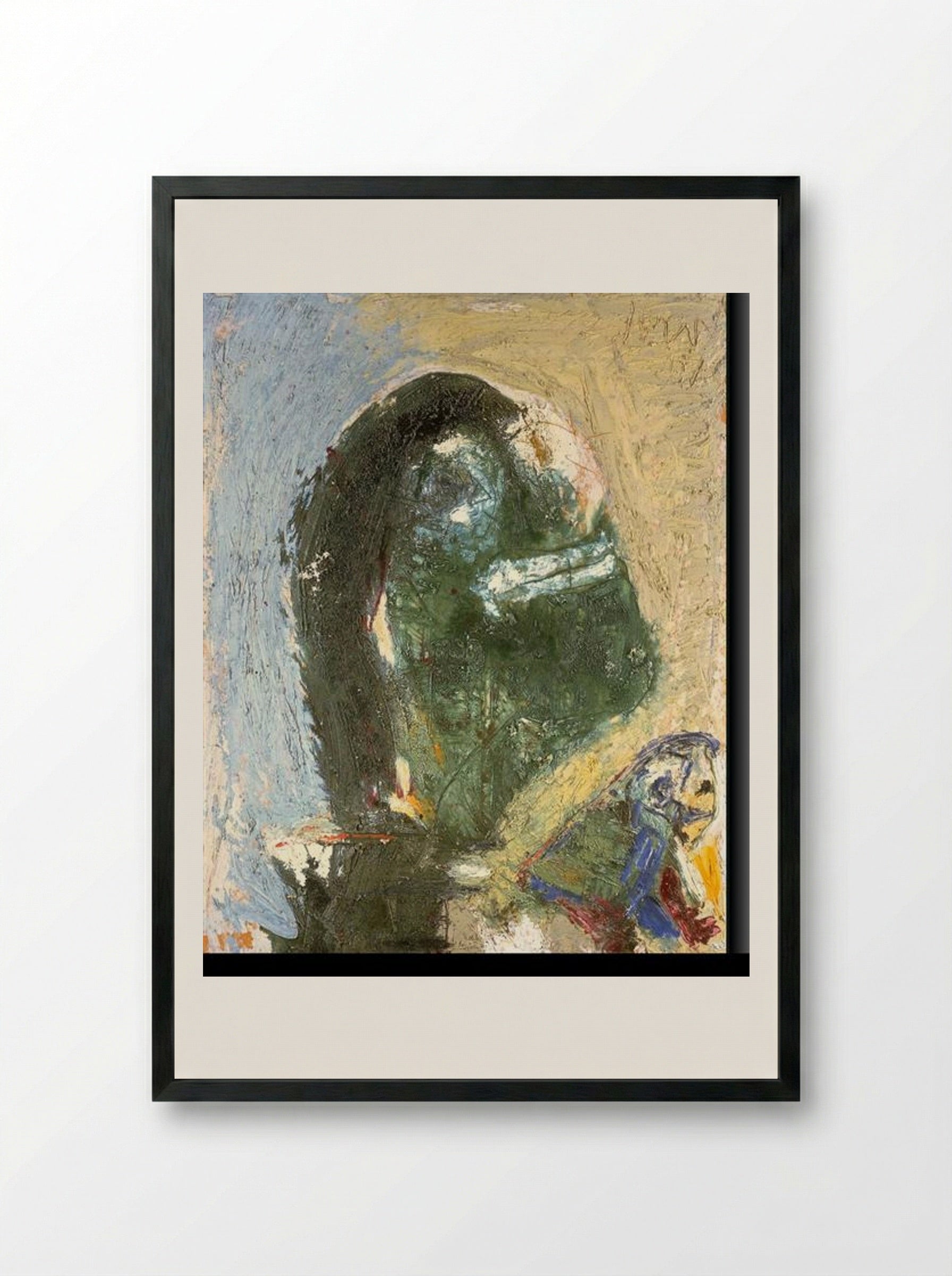 The Timid Proud One - Asger Jorn - Framed Print Black