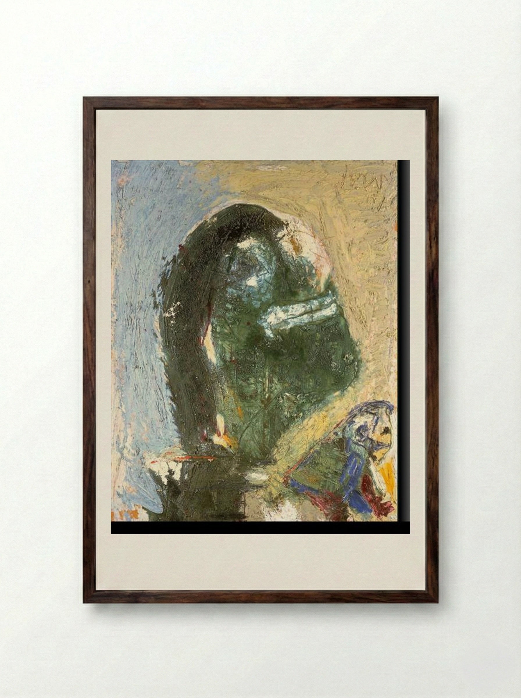 The Timid Proud One - Asger Jorn - Framed Print Dark Wood