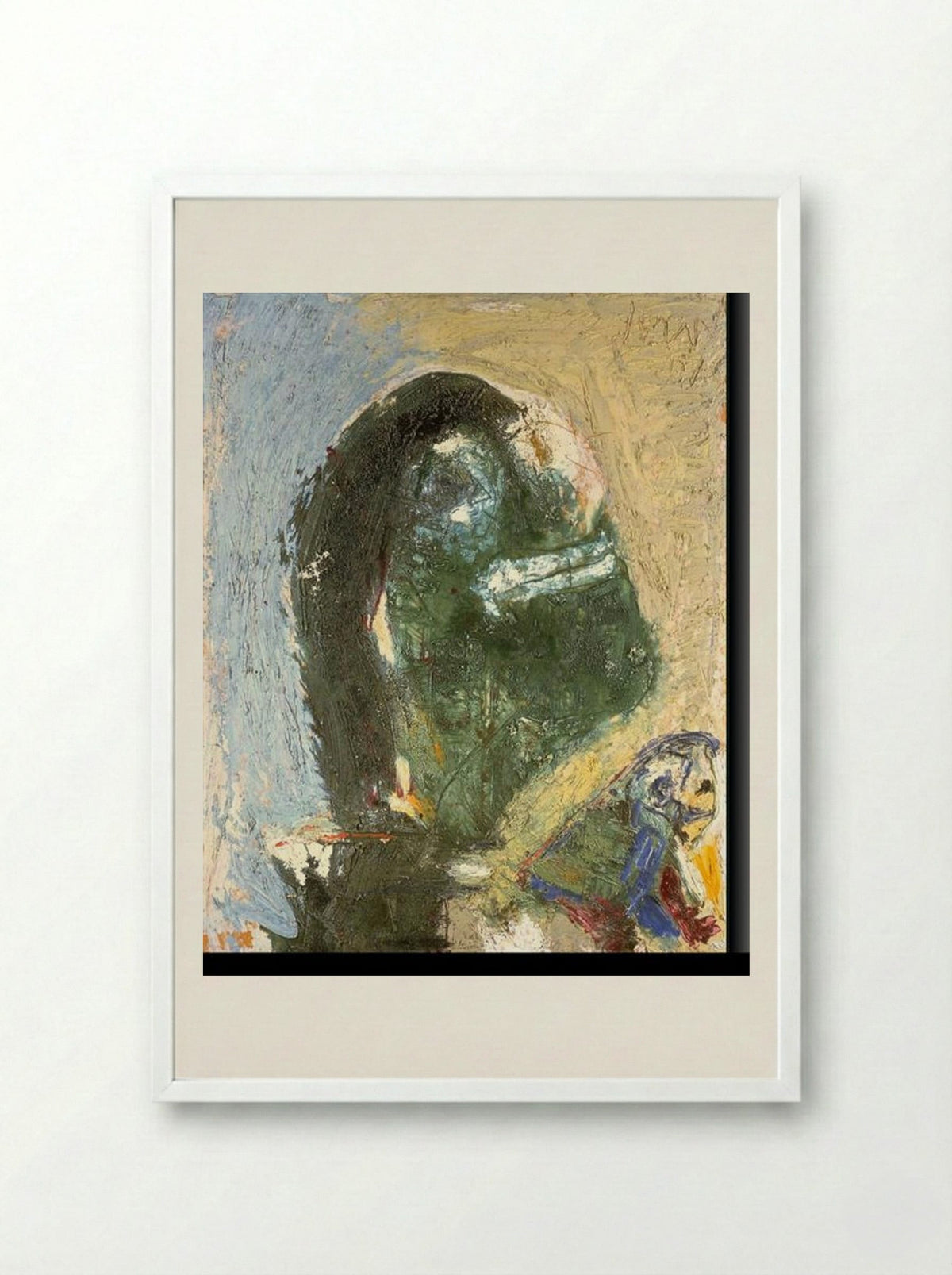 The Timid Proud One - Asger Jorn - Framed Print White