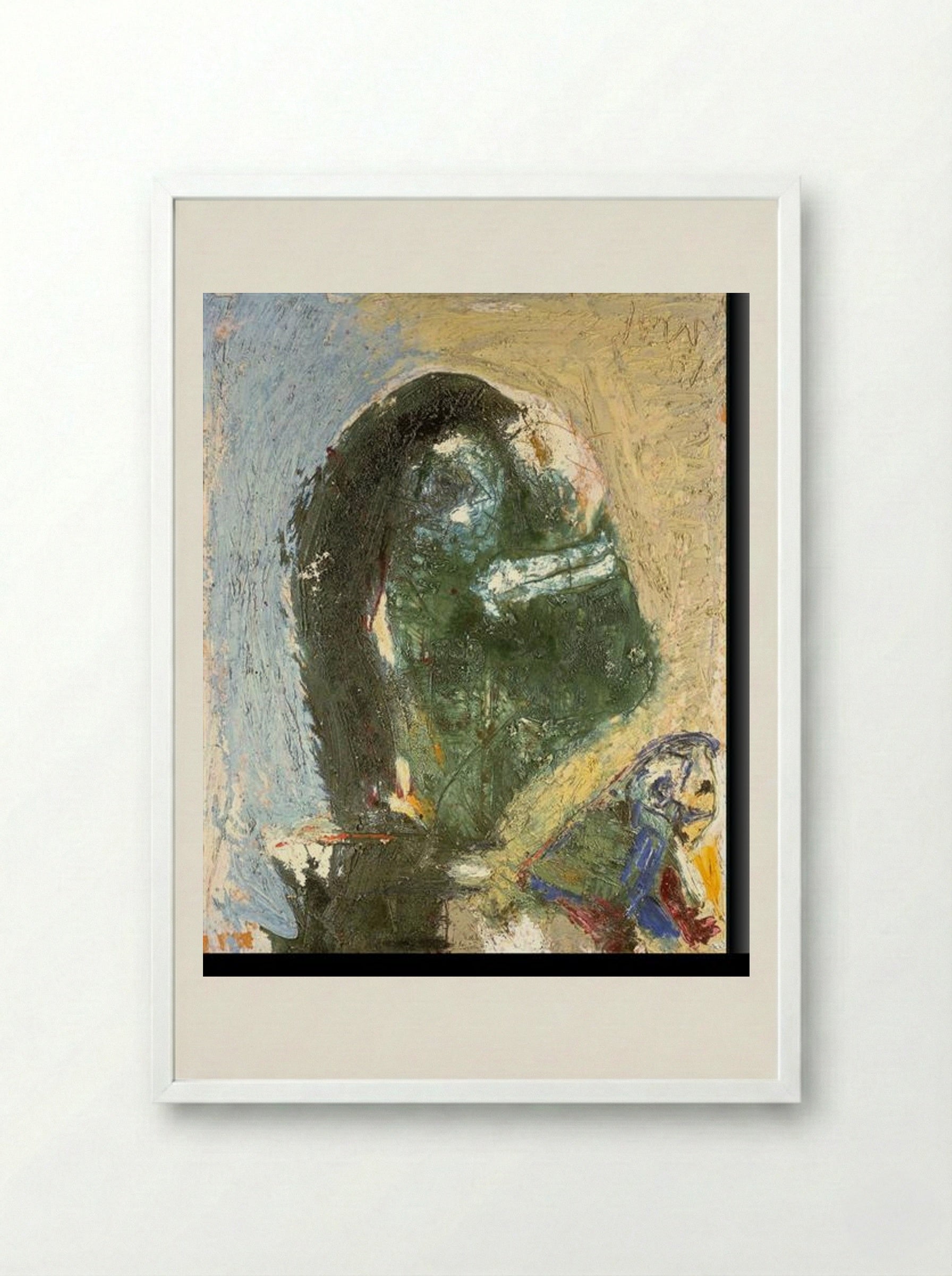 The Timid Proud One - Asger Jorn - Framed Print White