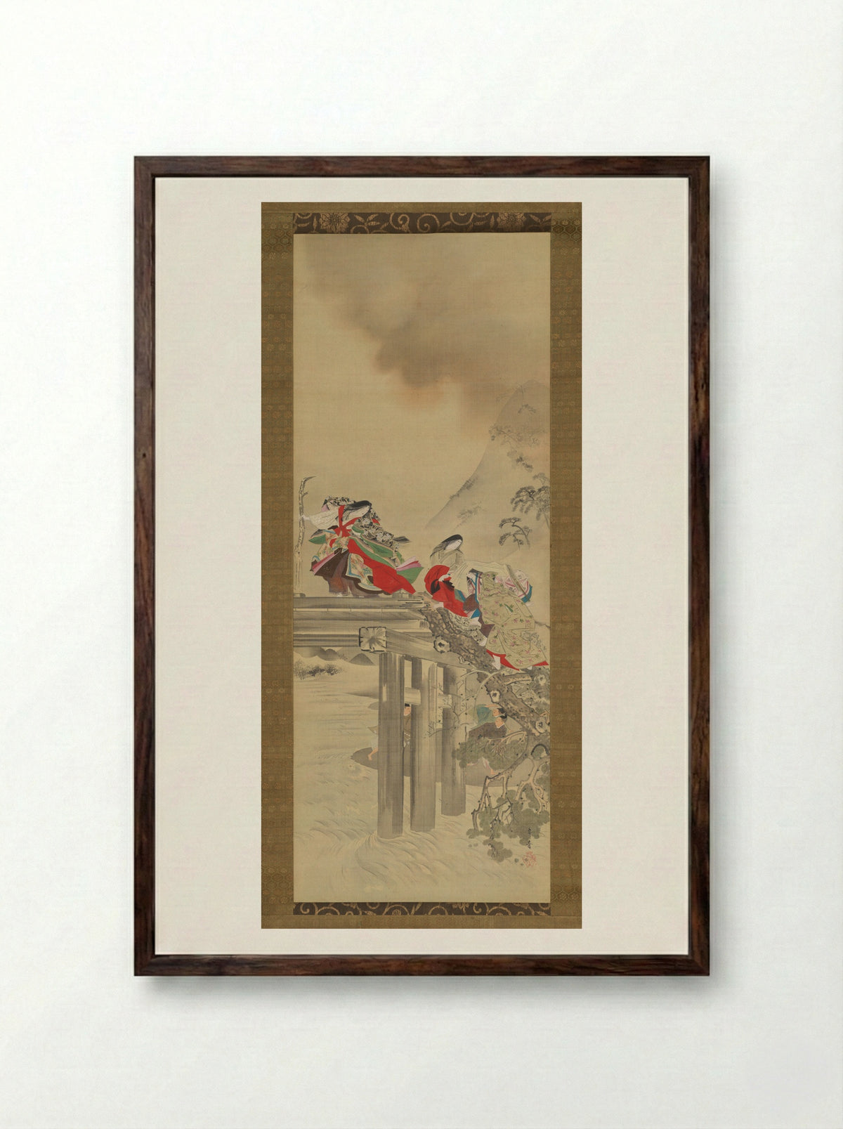 Lady Iga - Kikuchi Yōsai - Framed Print Dark Wood
