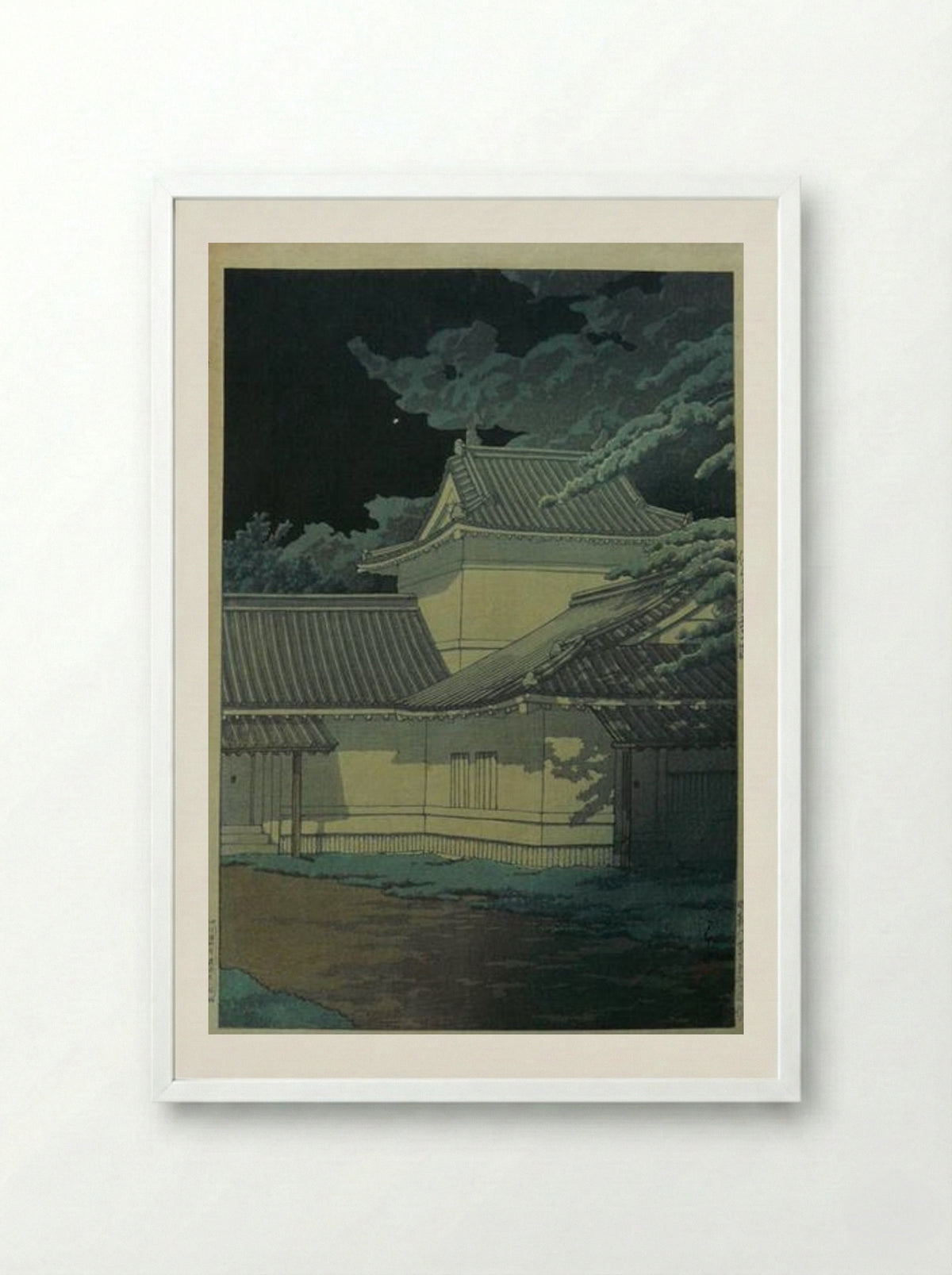 Aoba Castle, Sendai - Hasui Kawase - Framed Print White