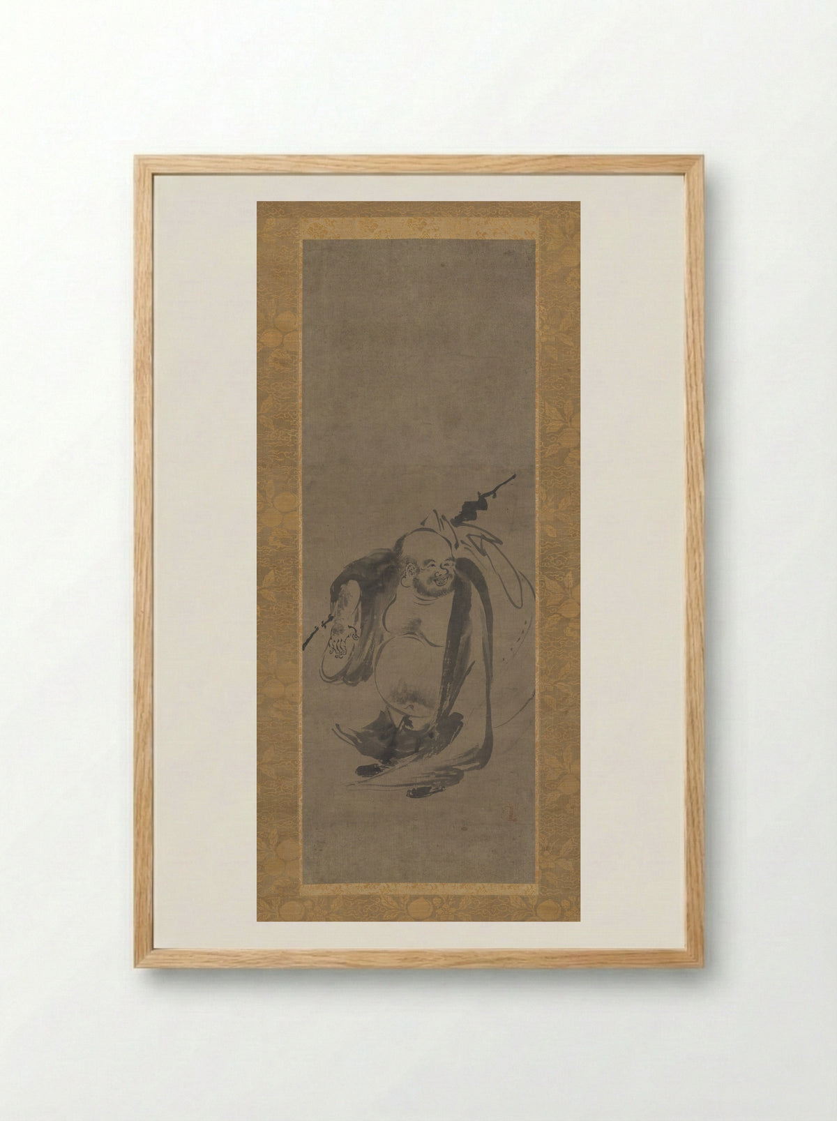 Hotei - Kenkō Shōkei - Framed Print Wood