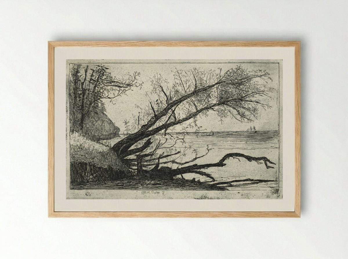 Lake Shore, Cleveland - Otto H. Bacher - Framed Print Wood