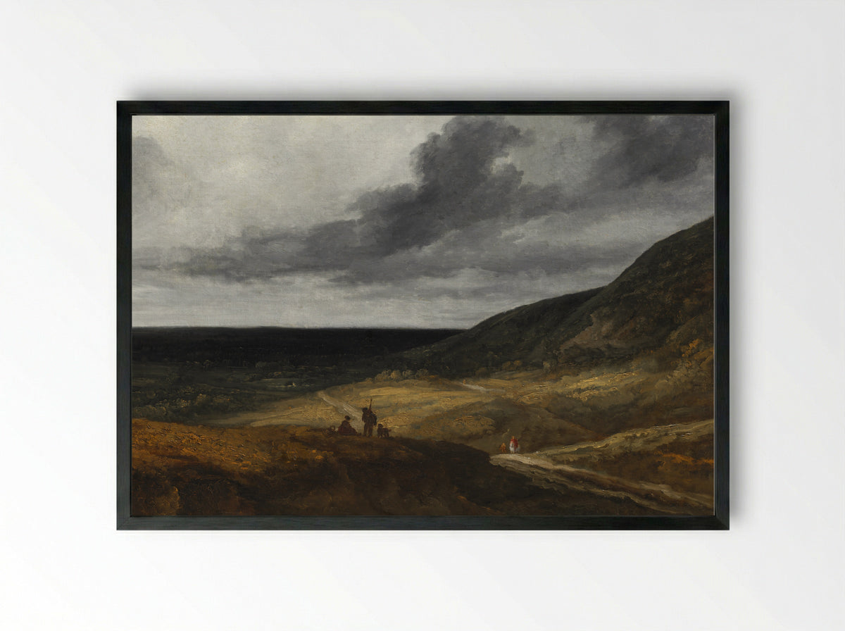 Landscape Near Paris - Georges Michel - Framed Print Black