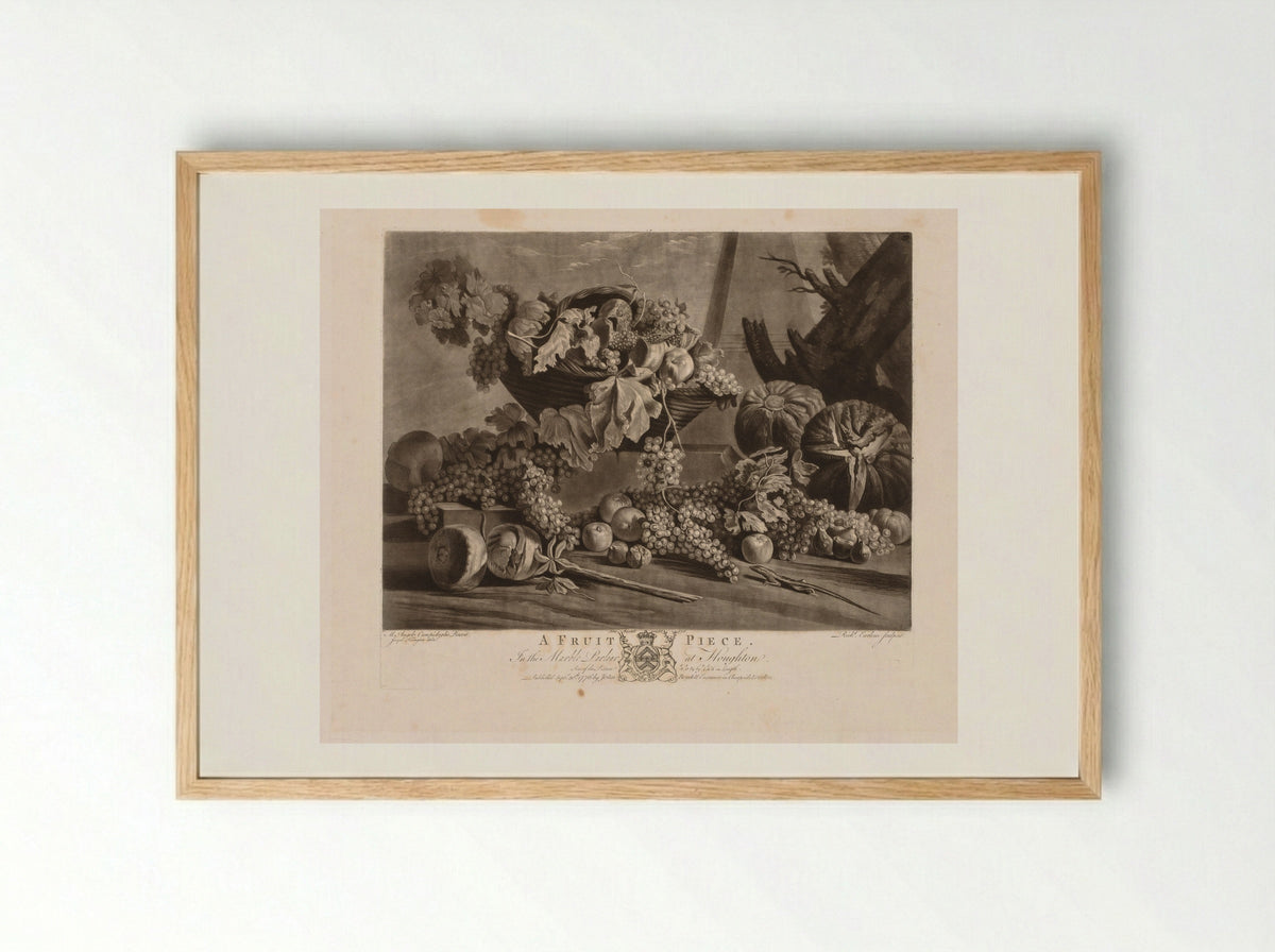 A Fruit Piece - Richard Earlom - Framed Print Wood