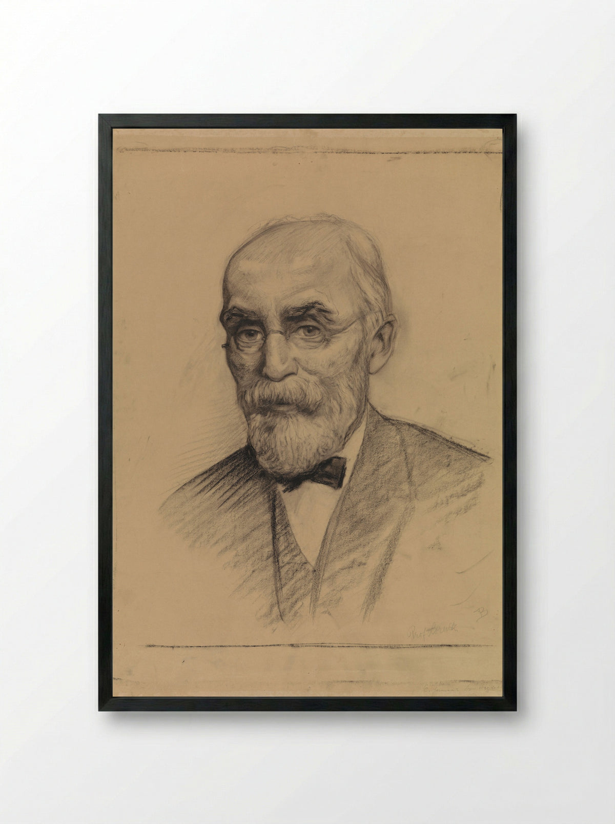 Portret van prof. dr. H. Lorentz - Hendrik van Borssum Buisman - Framed Print Black