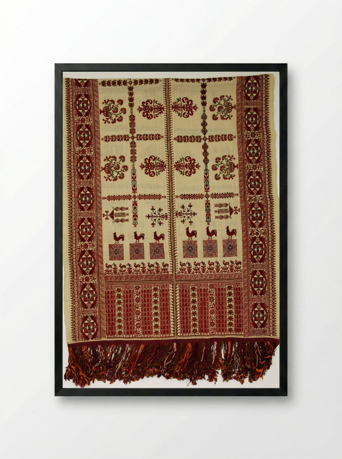 Headscarf - Fine Art Print - Framed Print Black