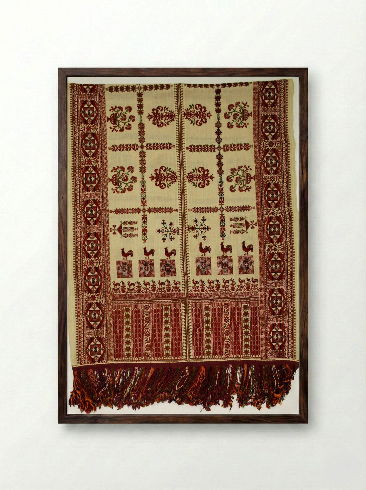Headscarf - Fine Art Print - Framed Print Dark Wood