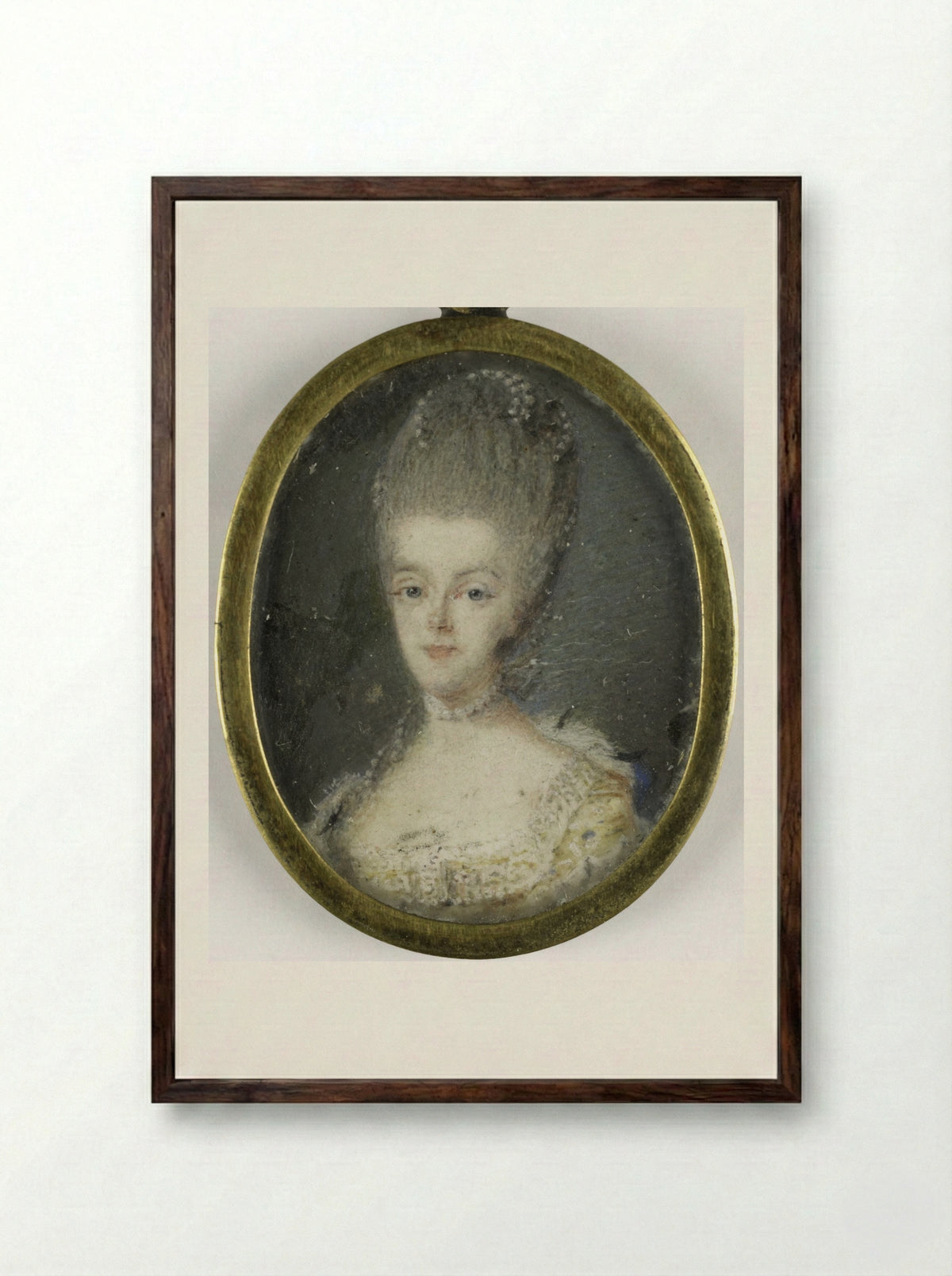 Frederika Sophia Wilhelmina, Princess of Prussia - Robert Mussard - Framed Print Dark Wood