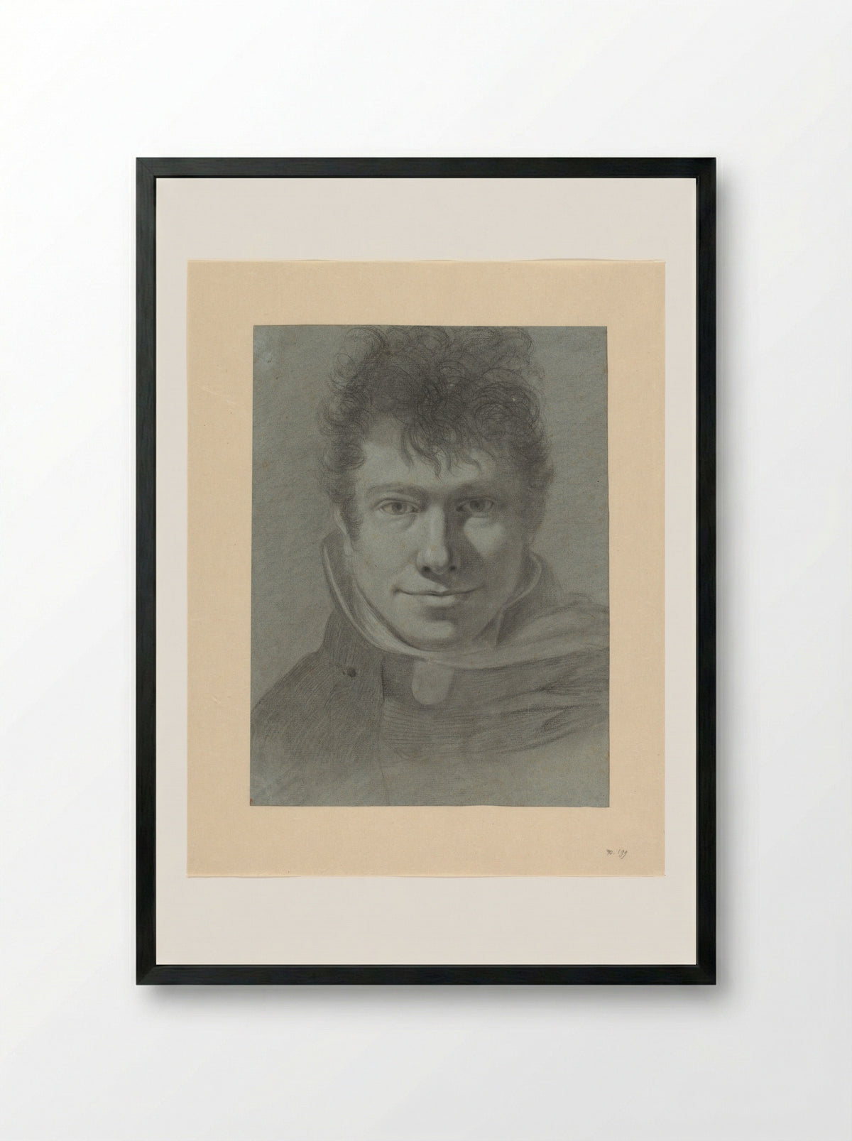 Self-Portrait - Wouter Johannes van Troostwijk - Framed Print Black