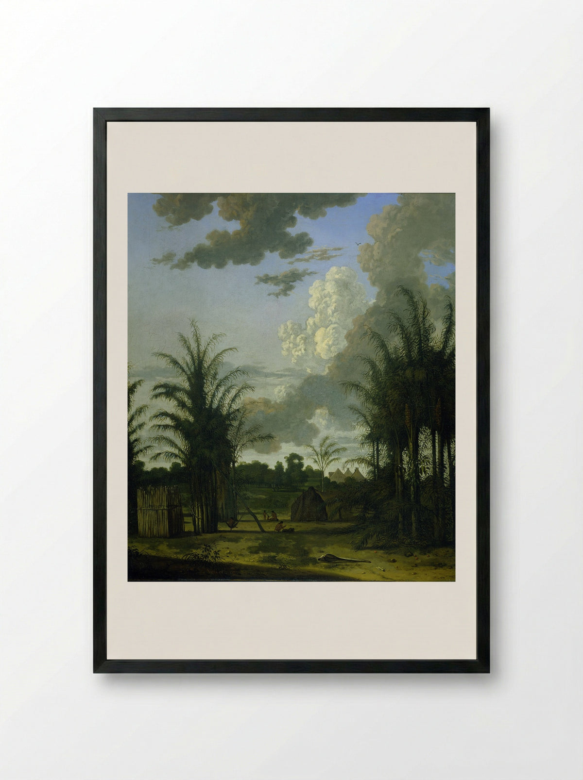 Plantation in Surinam - Dirk Valkenburg - Framed Print Black