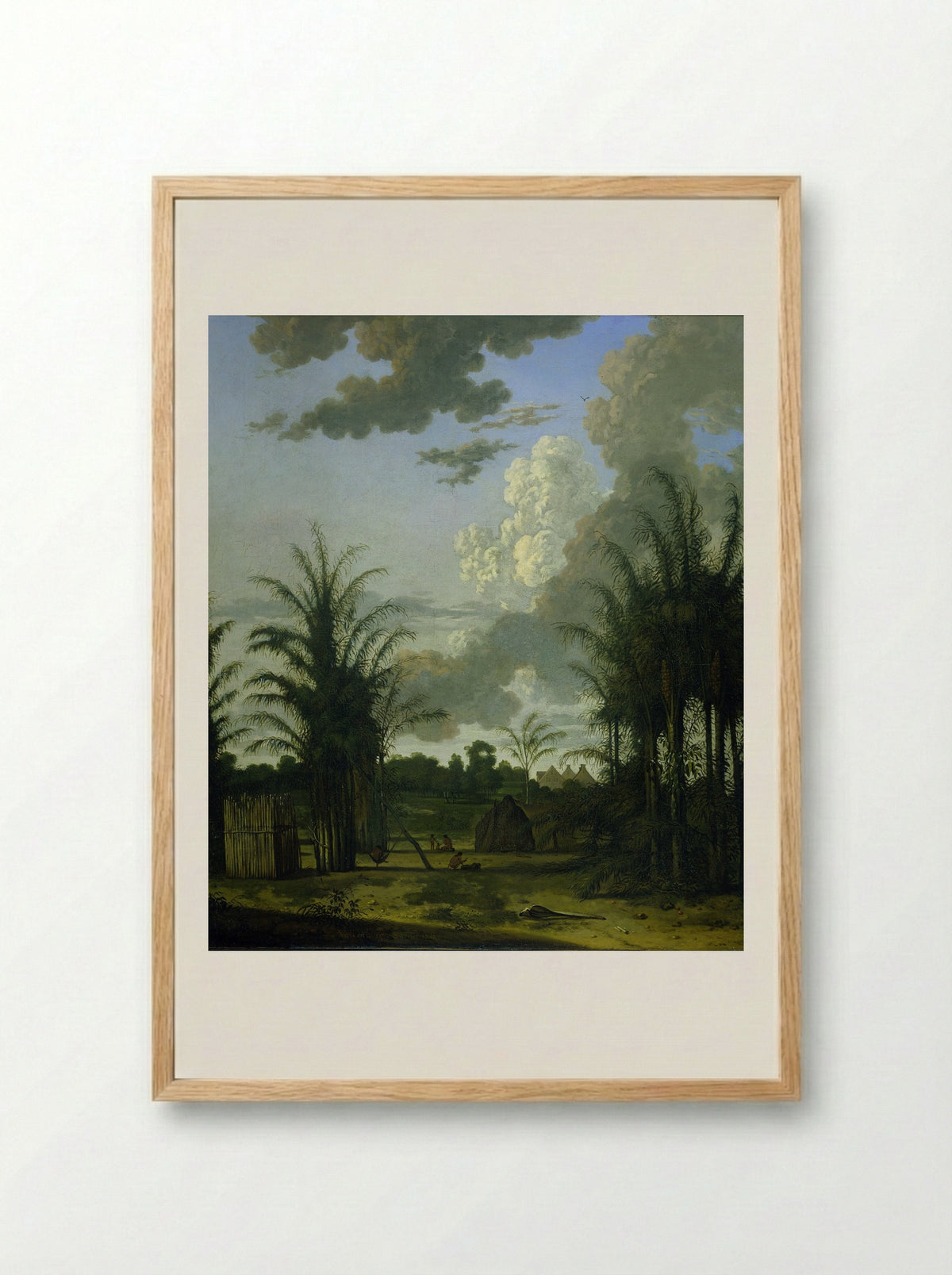 Plantation in Surinam - Dirk Valkenburg - Framed Print Wood