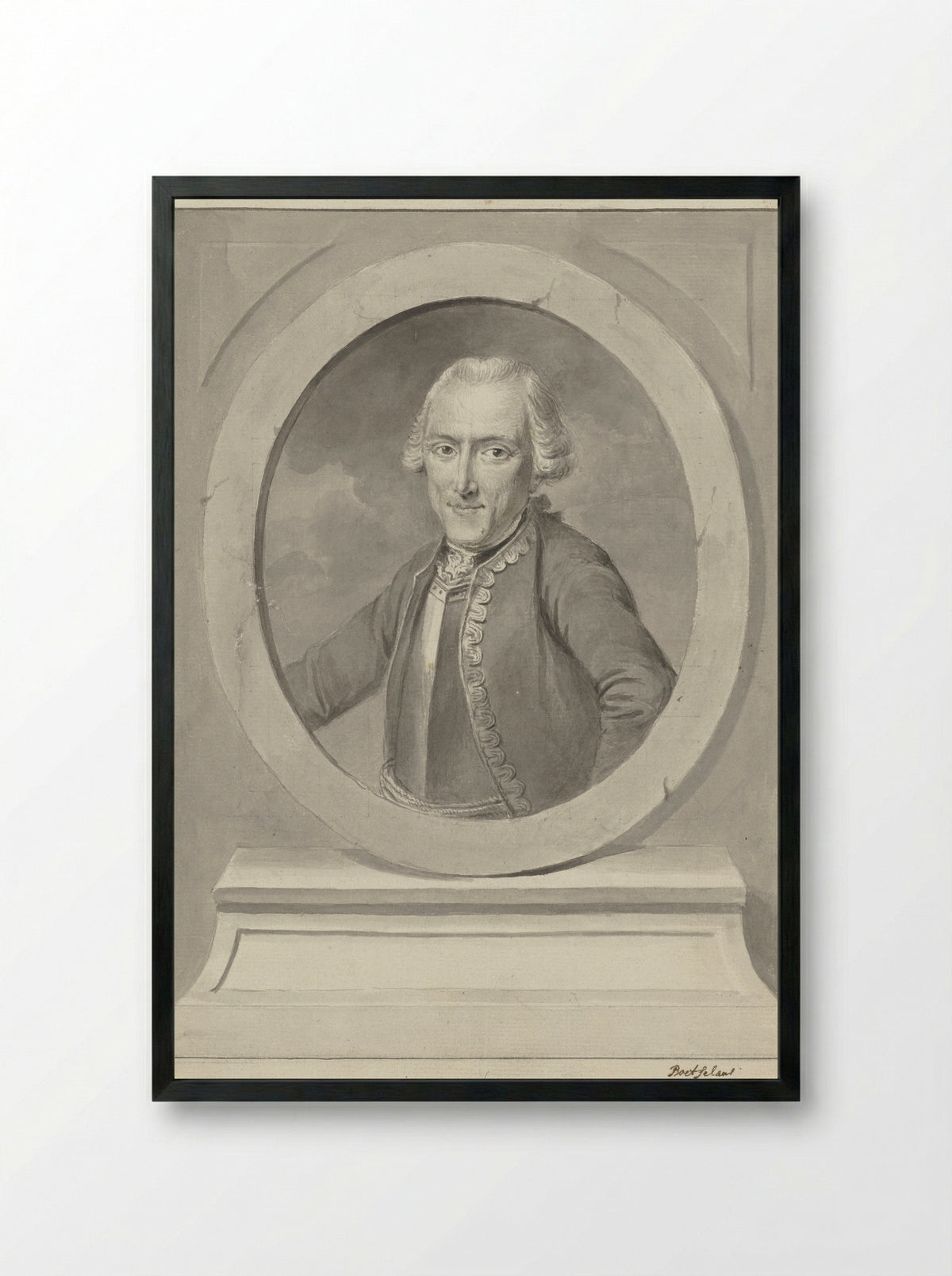 Portret van Carel baron van Boetzelaer - Jean Humbert - Framed Print Black