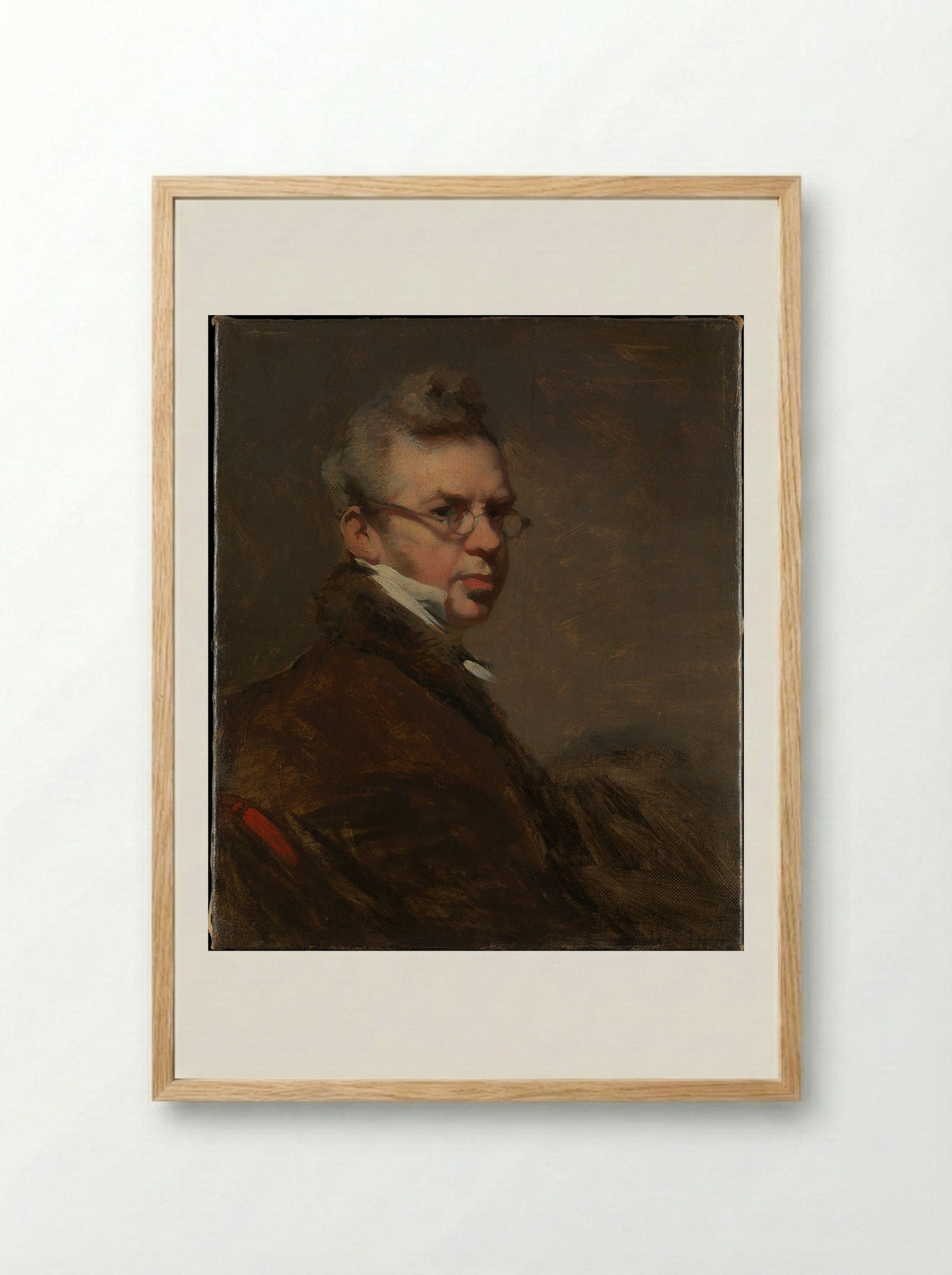 Self-Portrait - George Chinnery - Framed Print Wood
