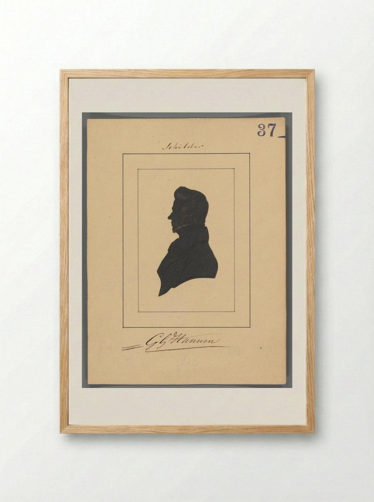 Portrait of George Gilles Haanen - Elisabeth Alida Haanen - Framed Print Wood