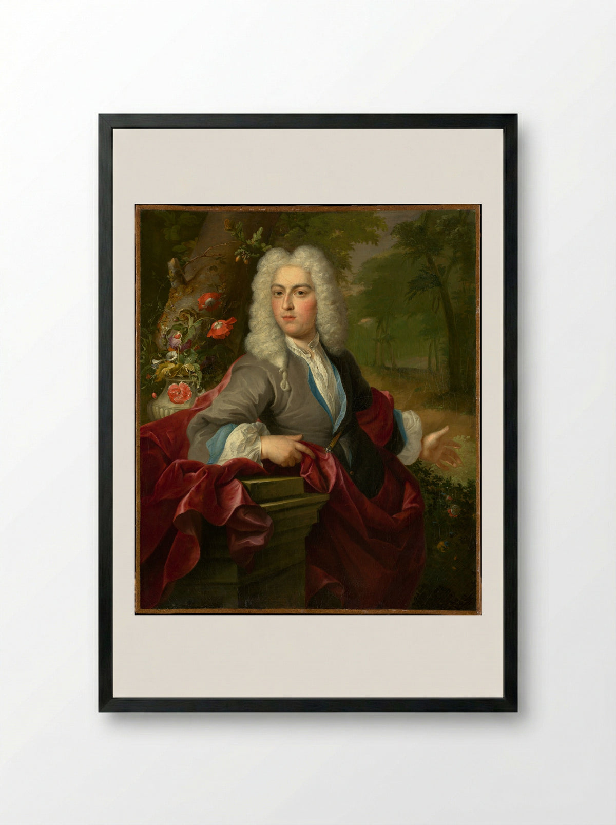 Portrait of a Man - Arnold Boonen - Framed Print Black