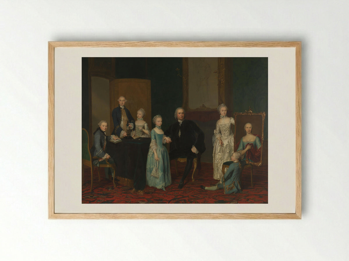 Mr. Pieter Cornelis Hasselaer - George van der Mijn - Framed Print Wood