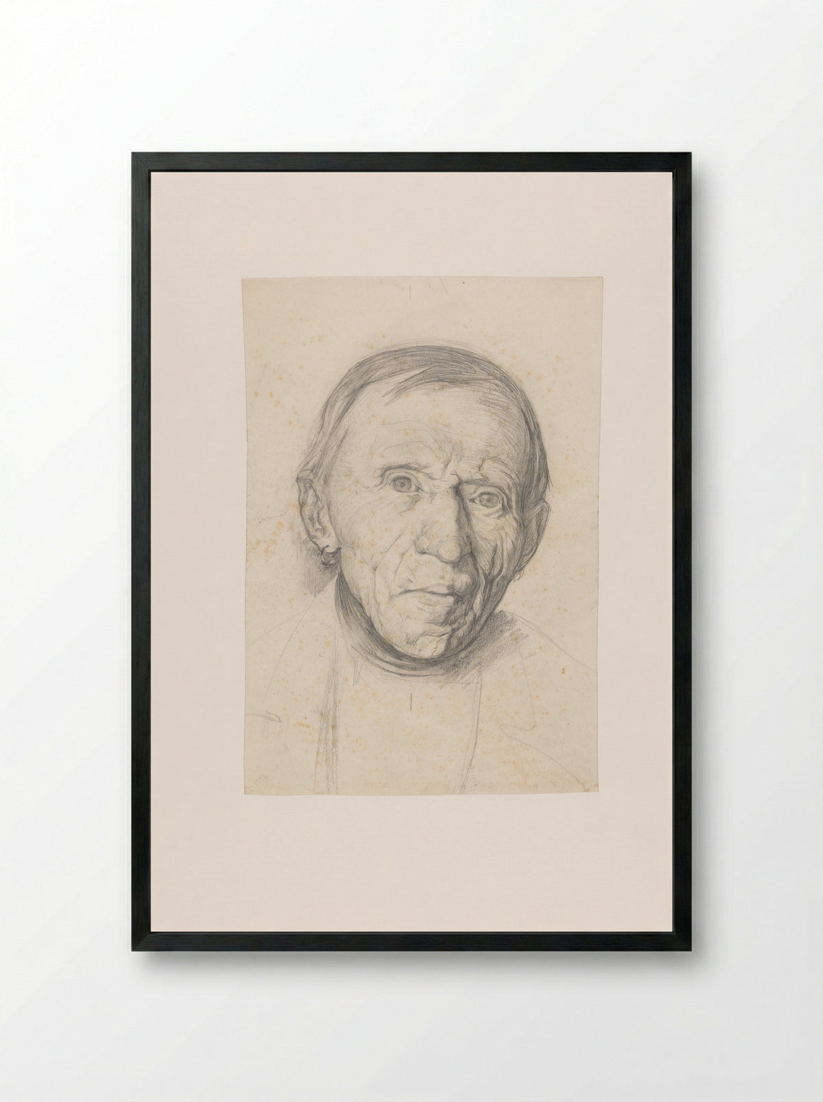 Boer uit Laren - Martinus van Regteren Altena - Framed Print Black