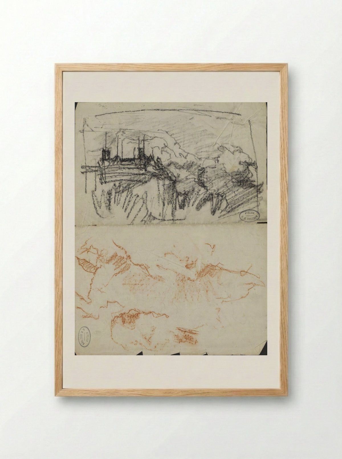 Stadsgezicht - George Hendrik Breitner - Framed Print Wood