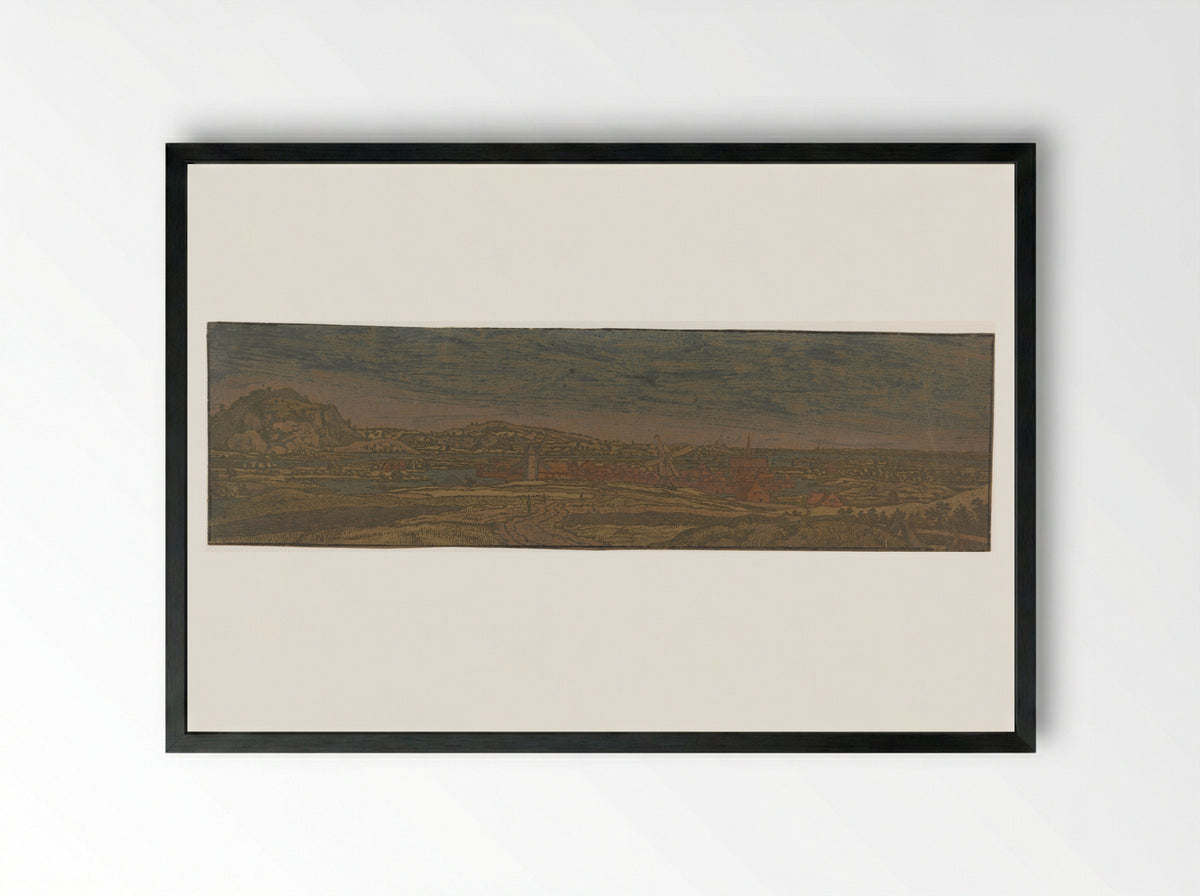 View of Wageningen - Hercules Segers - Framed Print Black