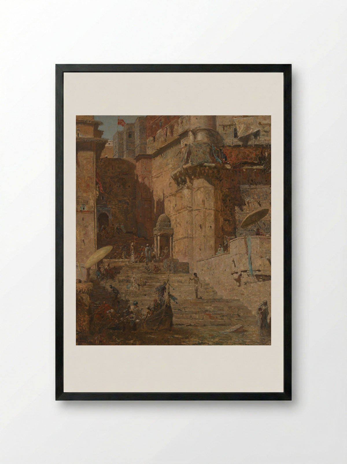 Benares - Marius Bauer - Framed Print Black
