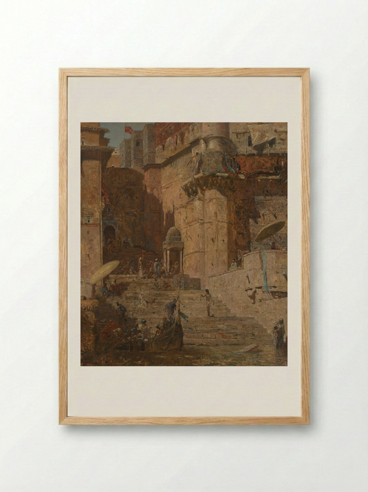 Benares - Marius Bauer - Framed Print Wood