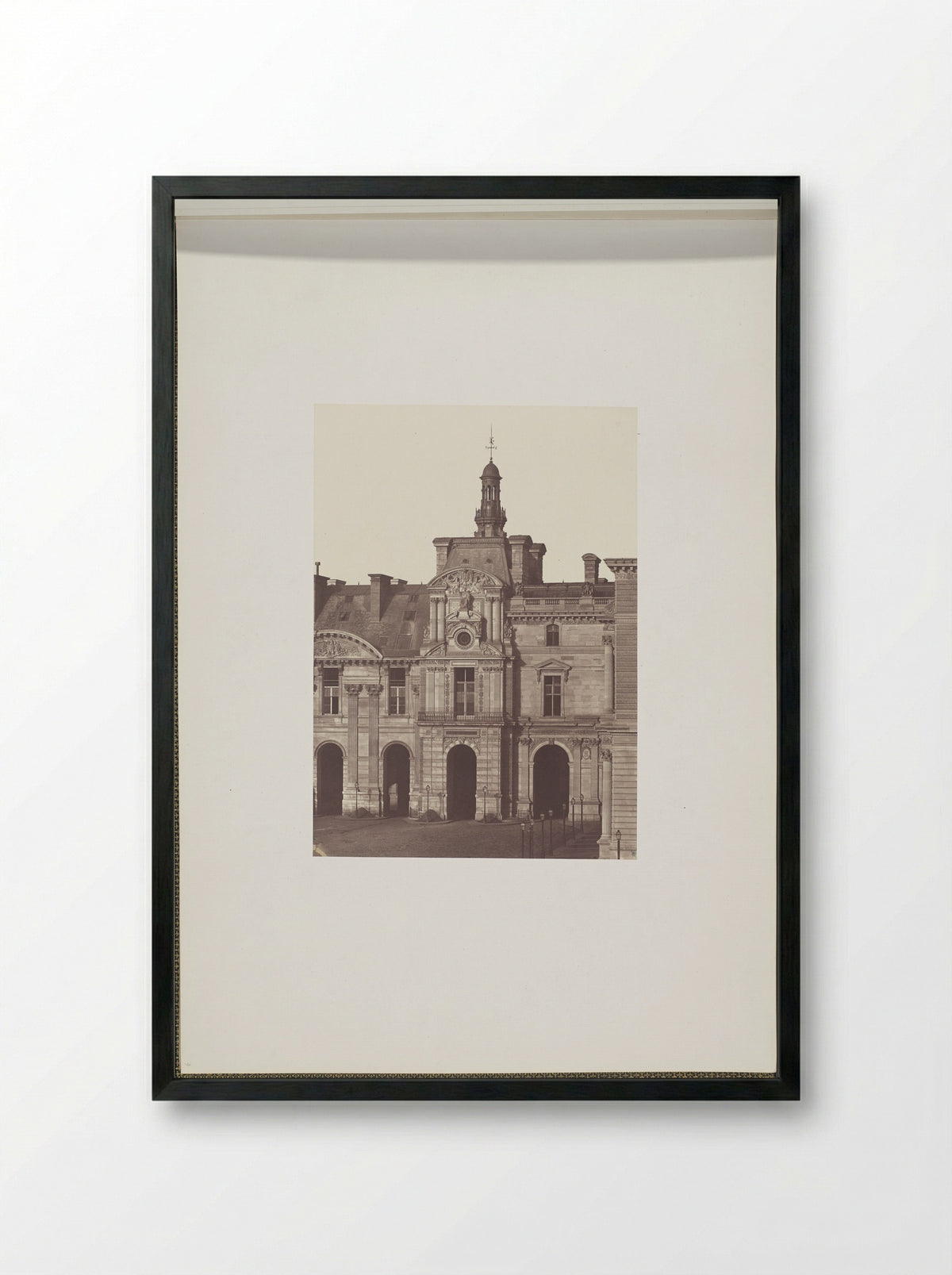 Pavillon de Rohan - Édouard Denis Baldus - Framed Print Black