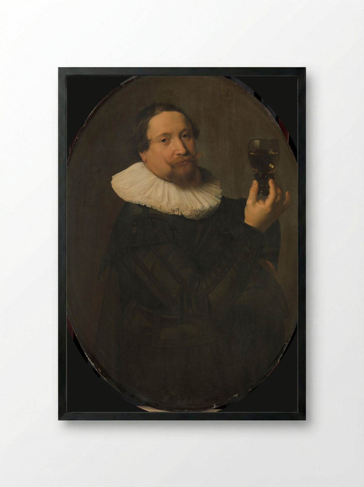 Portret van Maerten Rey - Nicolaes Eliasz. Pickenoy - Framed Print Black