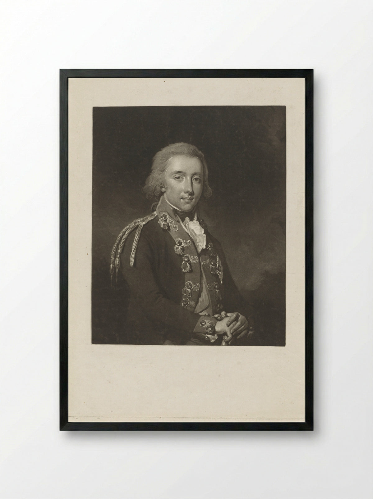 Portret van Willem George Frederik, prins van Oranje-Nassau - Charles Howard Hodges - Framed Print Black