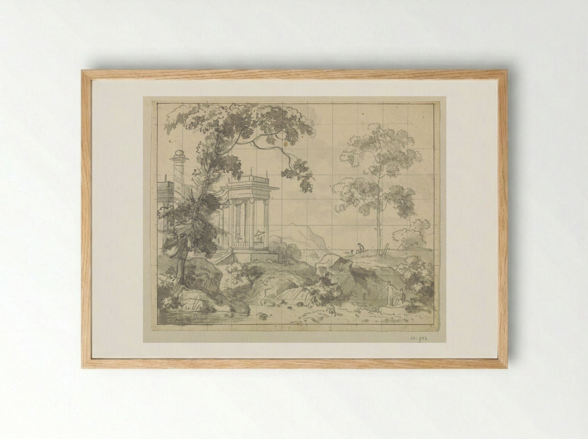 Arcadian Landscape - Jurriaan Andriessen - Framed Print Wood