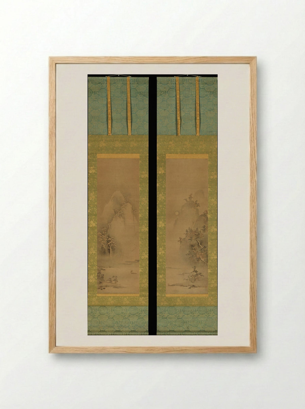 Eight Views of Xiao and Xiang - Iwasa Matabei - Framed Print Wood