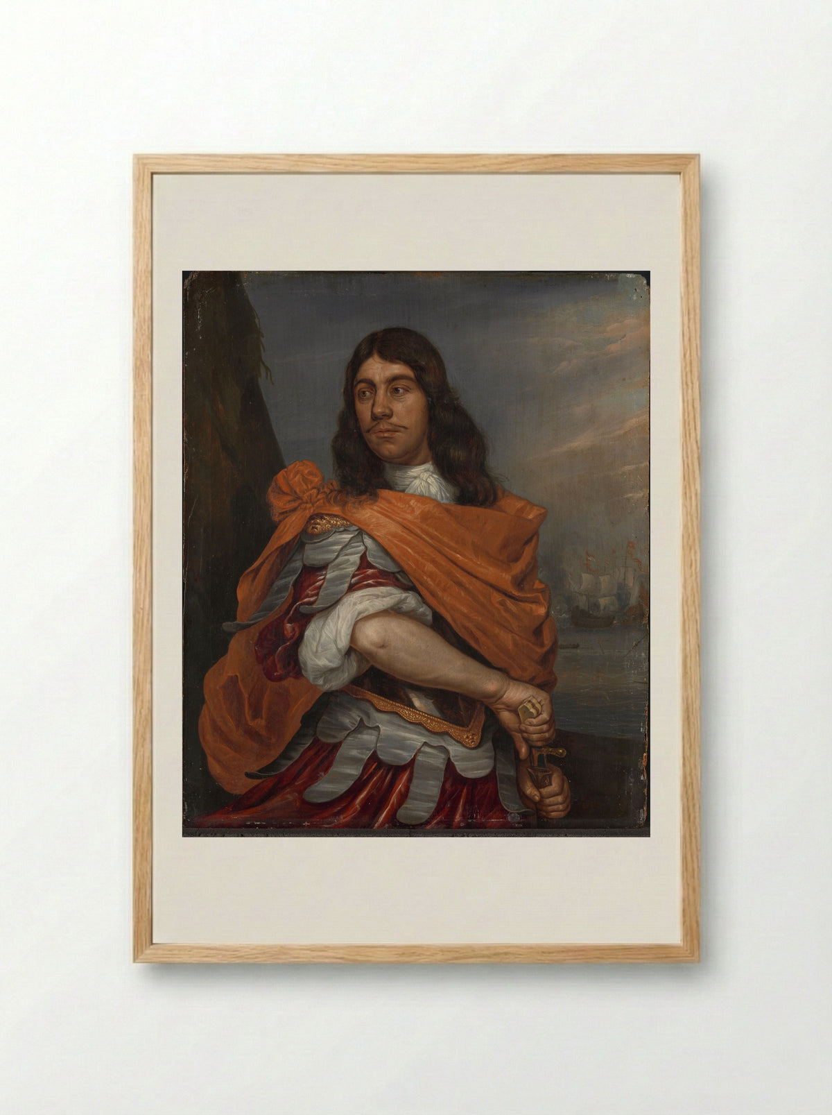 Portrait of Cornelis Tromp - Abraham Evertsz. van Westerveld - Framed Print Wood