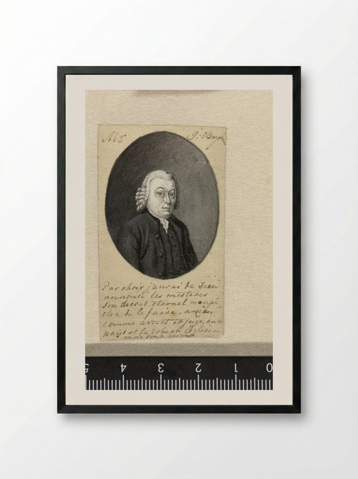Portret van Mr. Jan Otto Bagelaar - Ernst Willem Jan Bagelaar - Framed Print Black