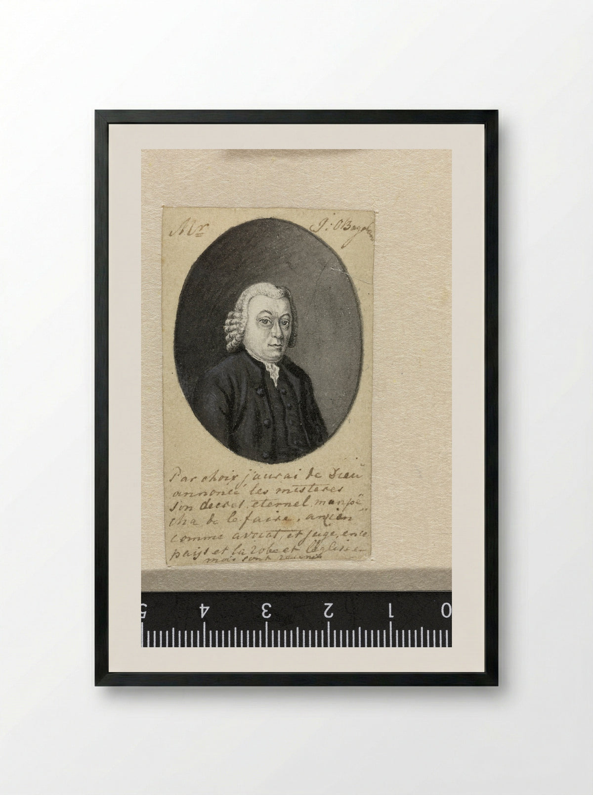 Portret van Mr. Jan Otto Bagelaar - Ernst Willem Jan Bagelaar - Framed Print Black