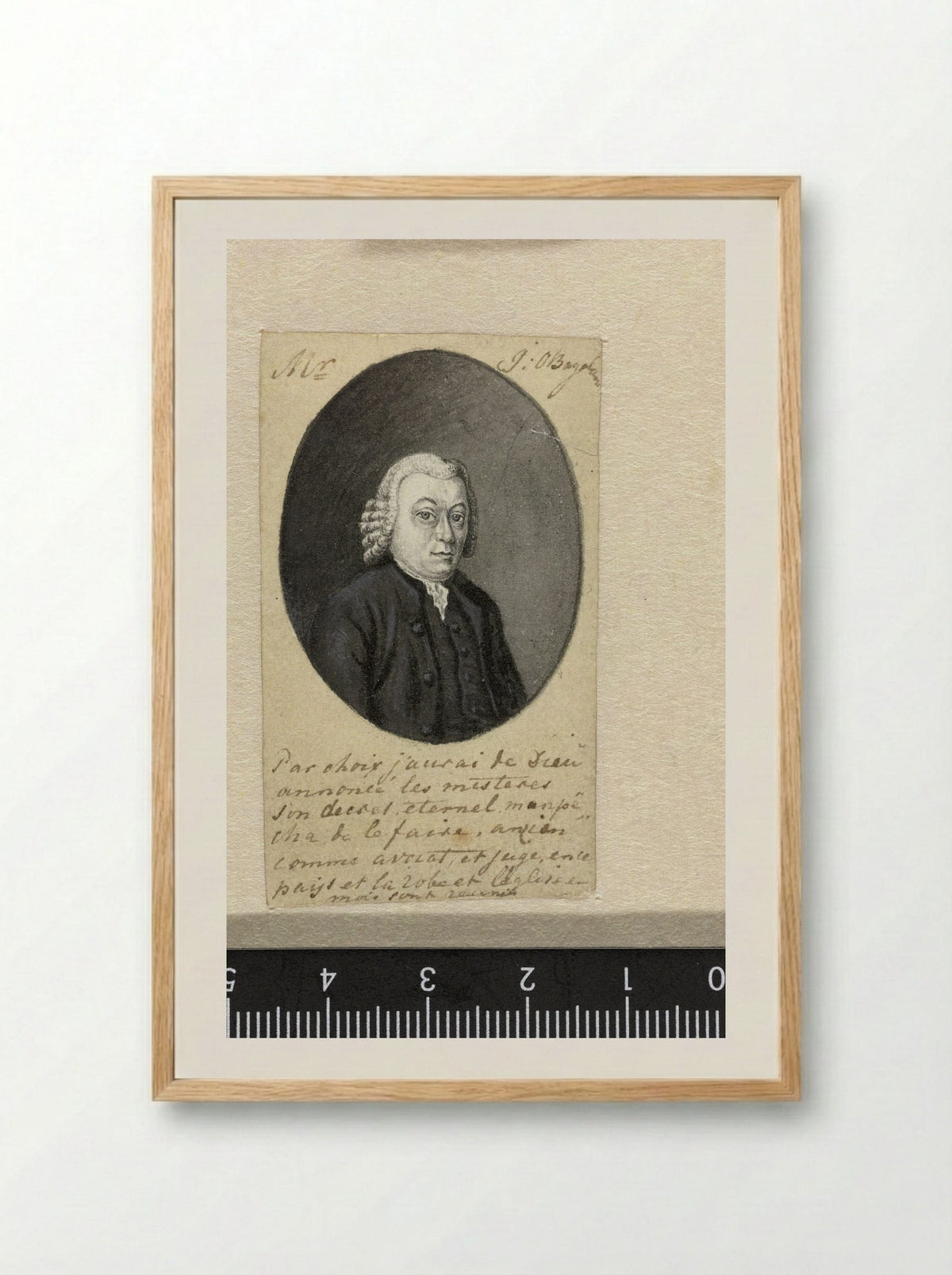 Portret van Mr. Jan Otto Bagelaar - Ernst Willem Jan Bagelaar - Framed Print Wood