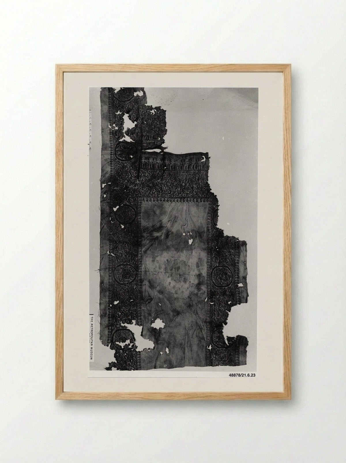 Fragment of a Tunic - Unknown Artist - Framed Print Wood