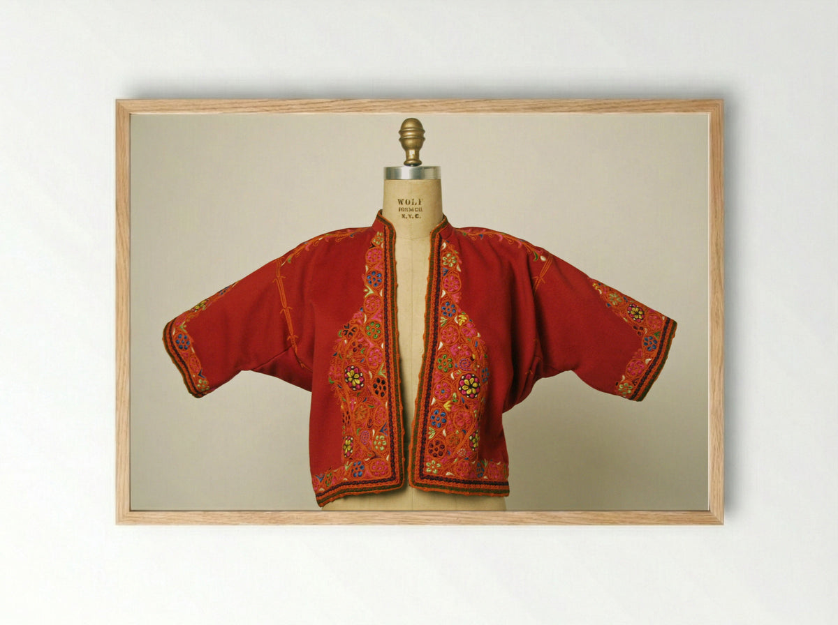 Untitled (Qing Dynasty Embroidered Jacket) - Fine Art Print - Framed Print Wood