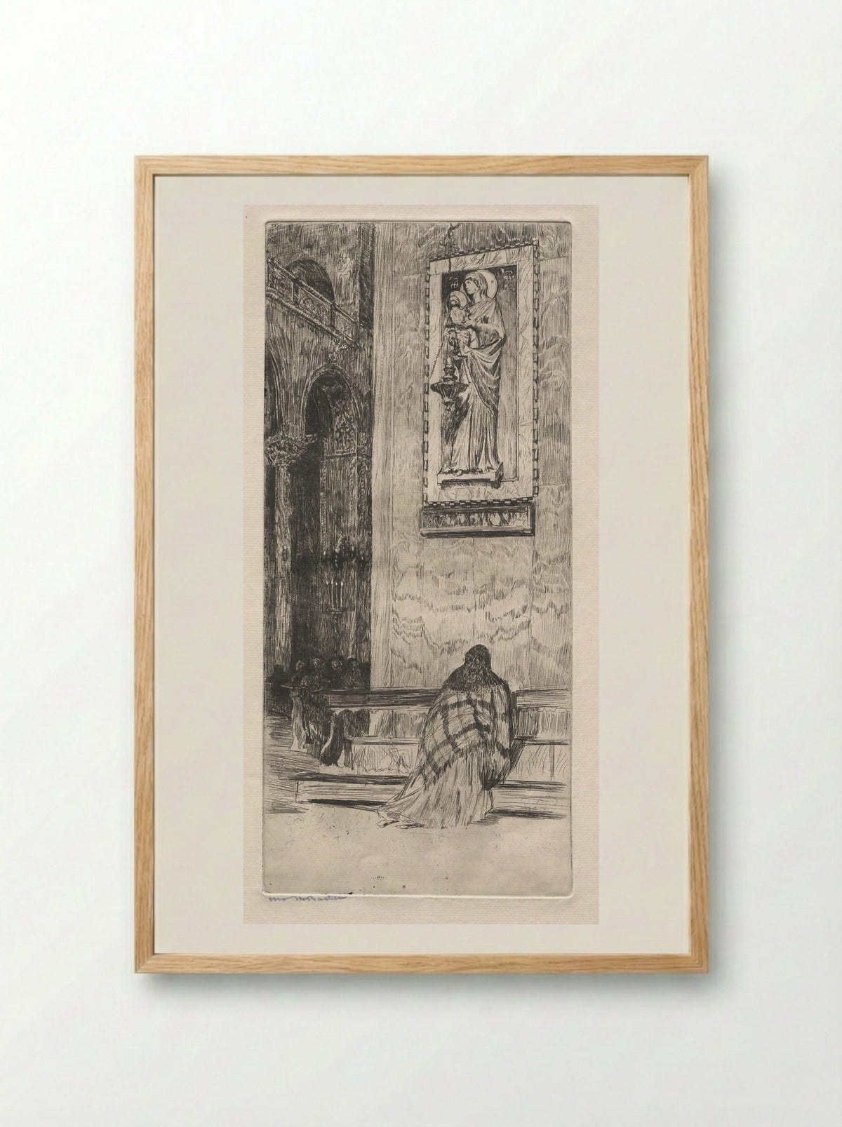 Etchings of Venice: St. Marks - Otto H. Bacher - Framed Print Wood