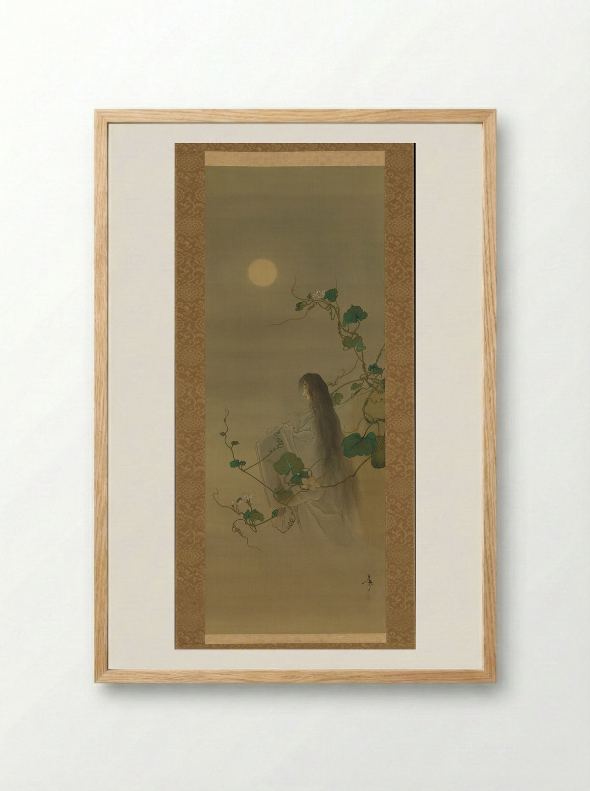 The Lady of the Evening Faces - Tsukioka Yoshitoshi - Framed Print Wood