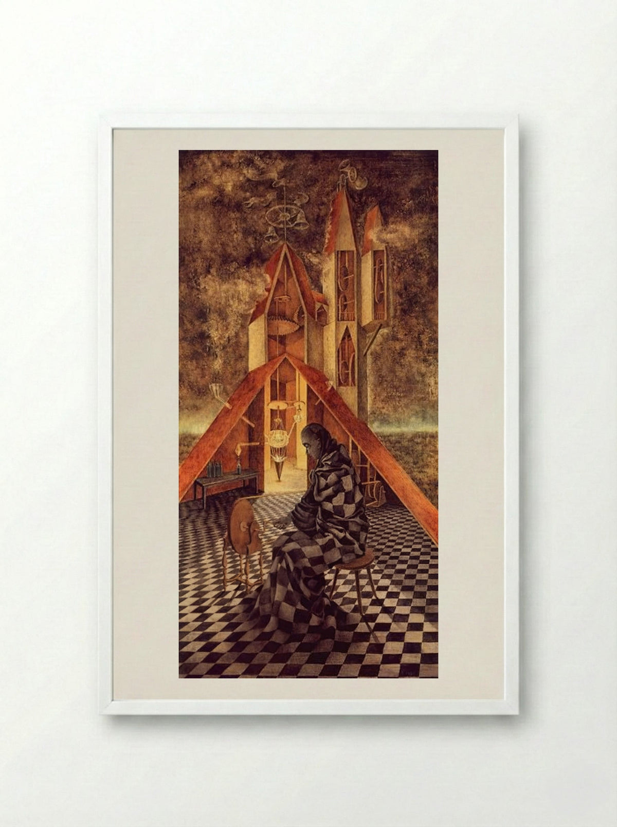 Alchemy or the Useless Science - Remedios Varo - Framed Print White