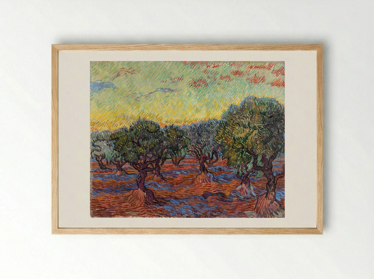 Olive Grove - Vincent van Gogh - Framed Print Wood
