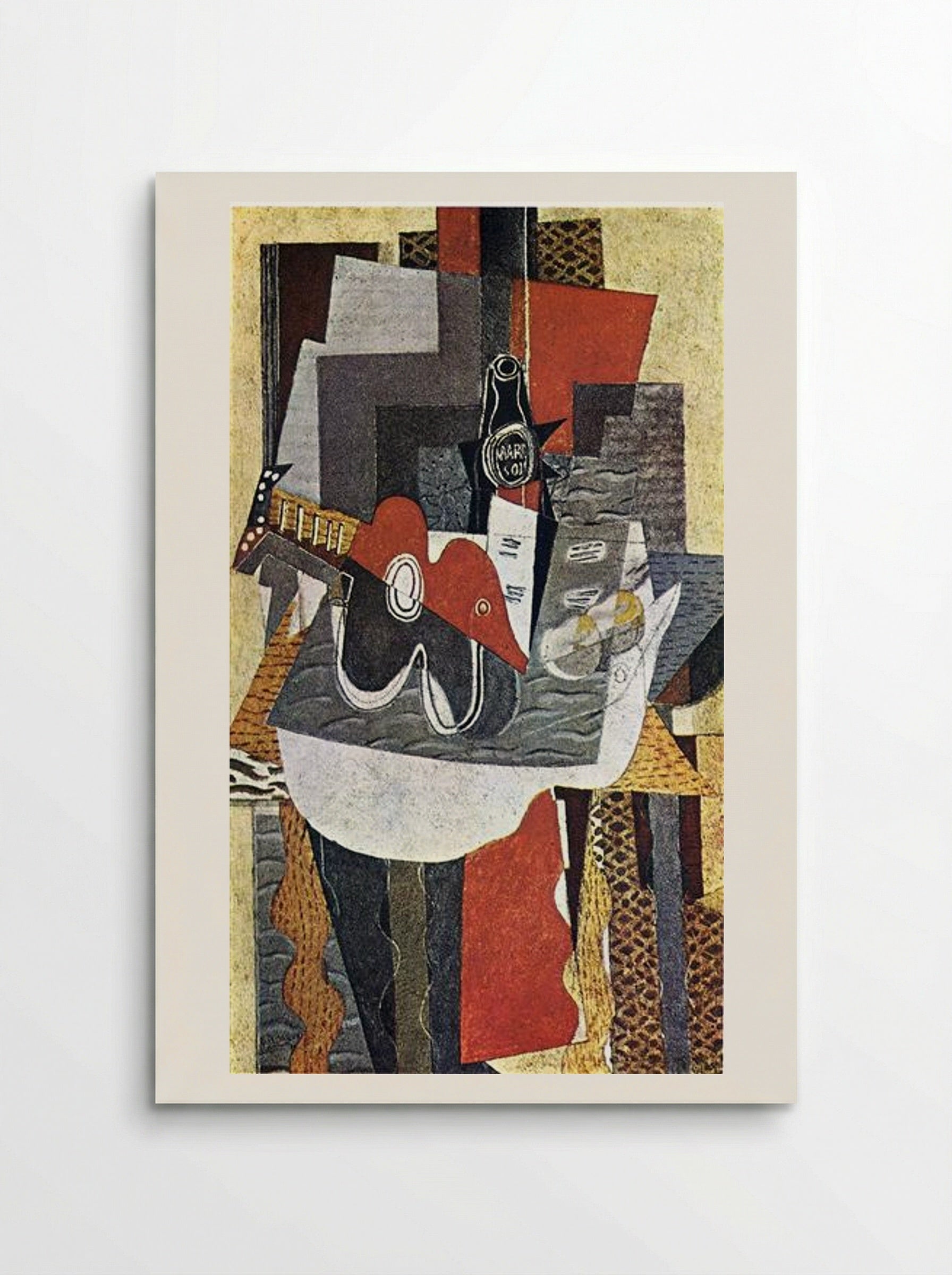 The Bottle of Marc - Georges Braque - Poster