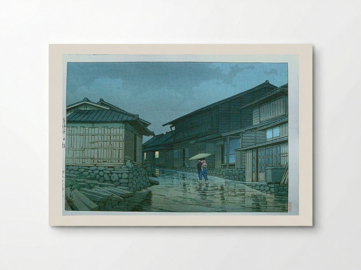 Rain at Nissaka - Hasui Kawase - Poster