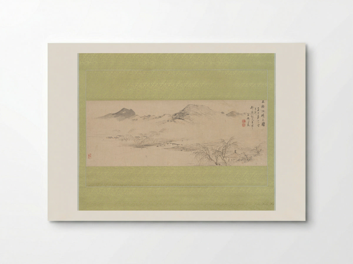 View of the Kamo River from Sanbogi at Dawn - Oda Kaisen - Poster