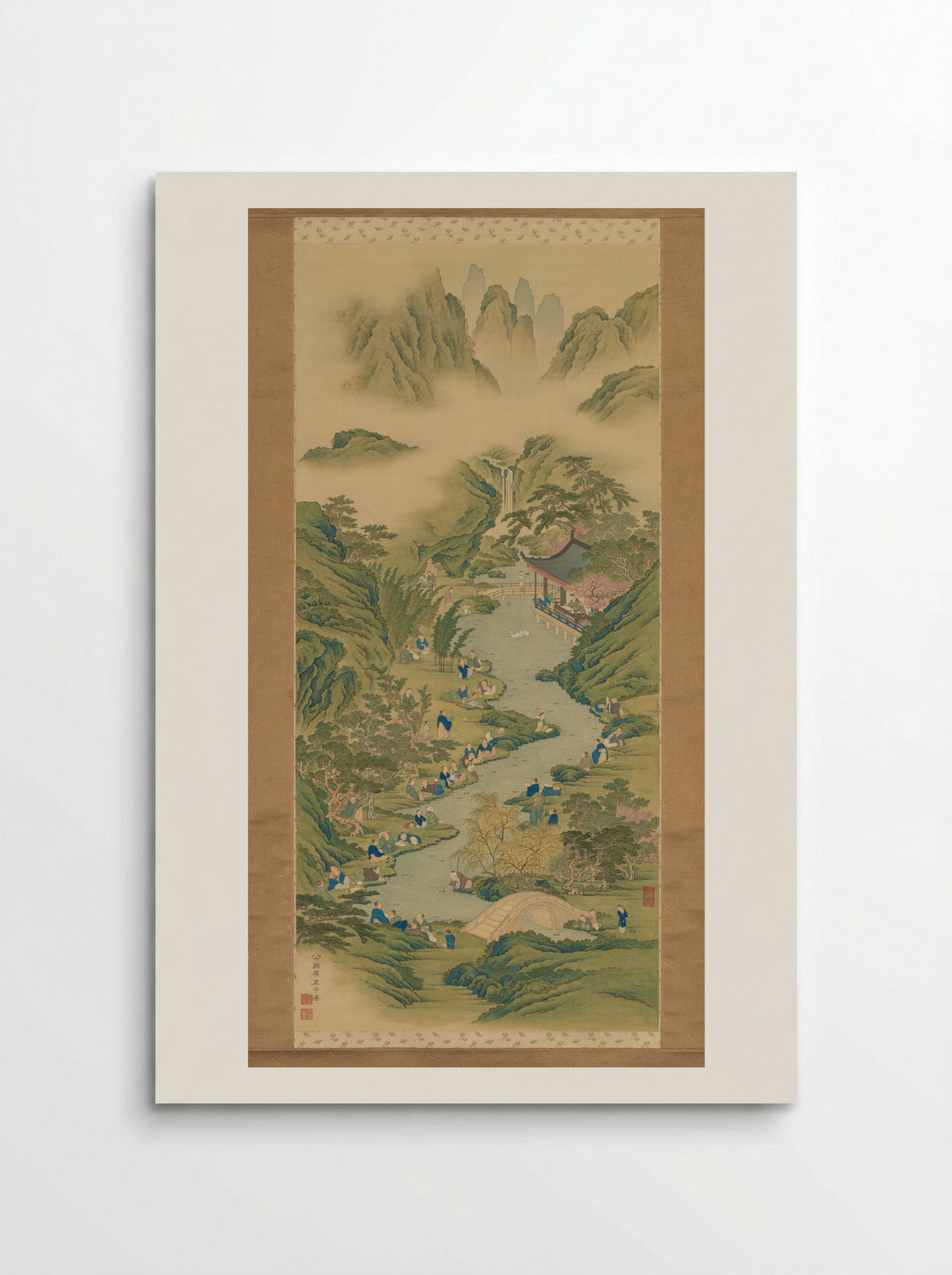 Orchid Pavilion by a Winding Stream - Hara Zaichū - Poster