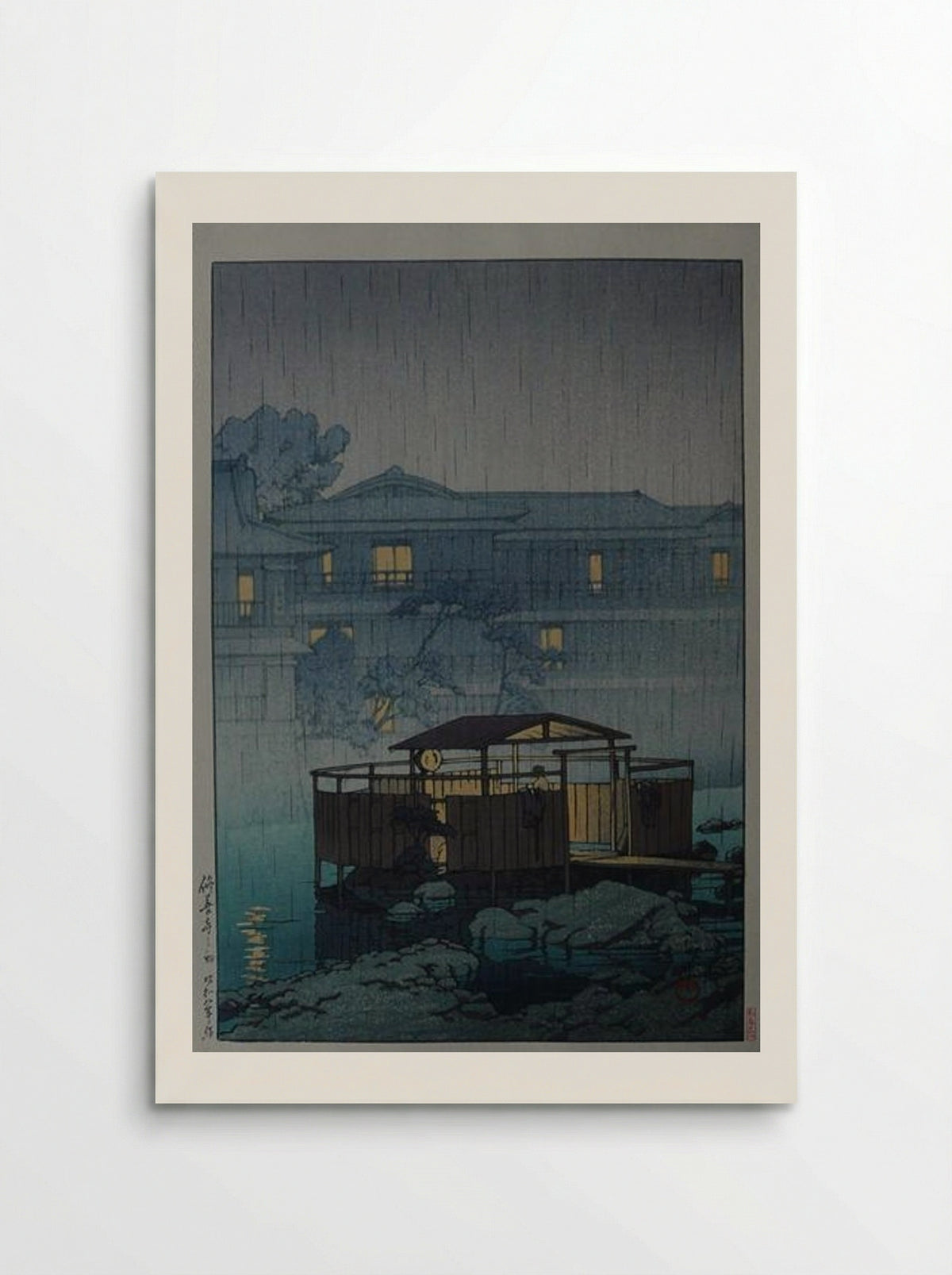 Rain at Shuzenji Spa - Hasui Kawase - Poster