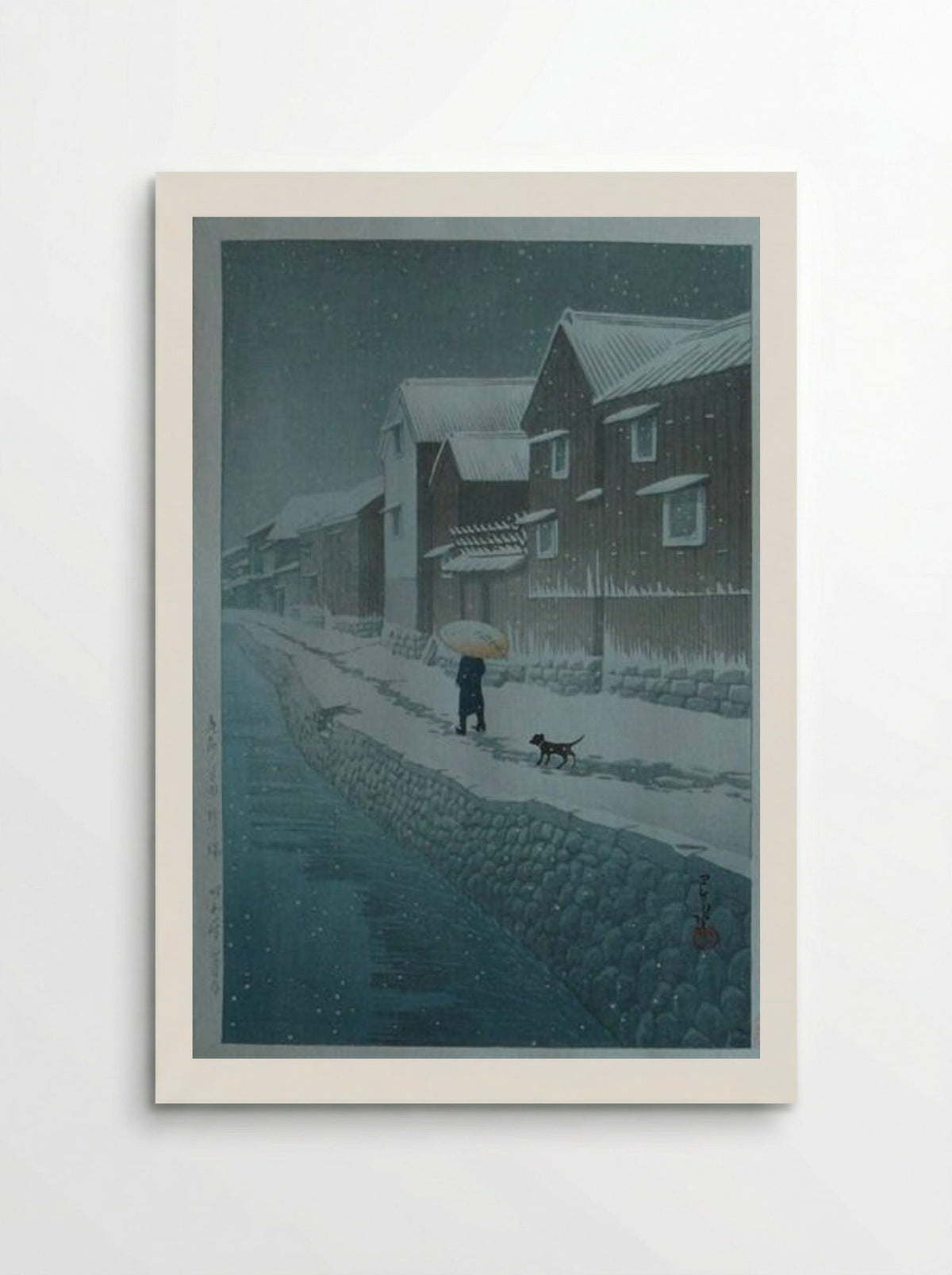 Snow at Shinkawabata - Hasui Kawase - Poster